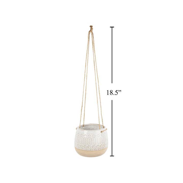 Truu Design - Wholesale Plant Pot - Boho Artisinal Hanging Planter,4.75"D/6"D