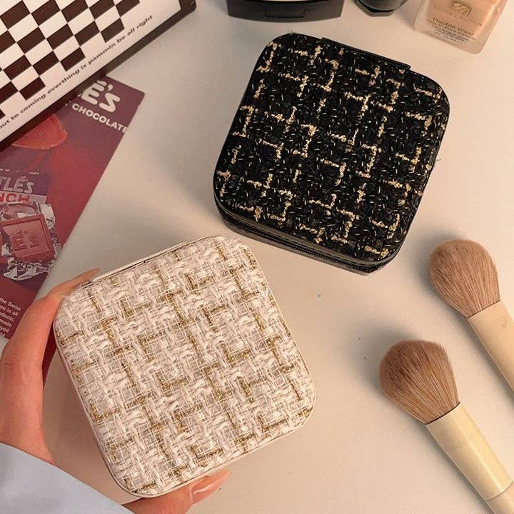 Dipped Shop - Wholesale Jewelry Box/Organizer - Color Block Zipper Closure Jewelry Case DPC2516126