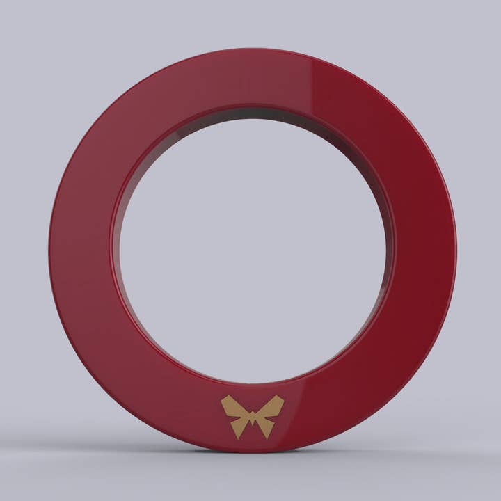 Coloured Resin Scarf Ring/ Pendant Red for wholesale by Buzzi Italia