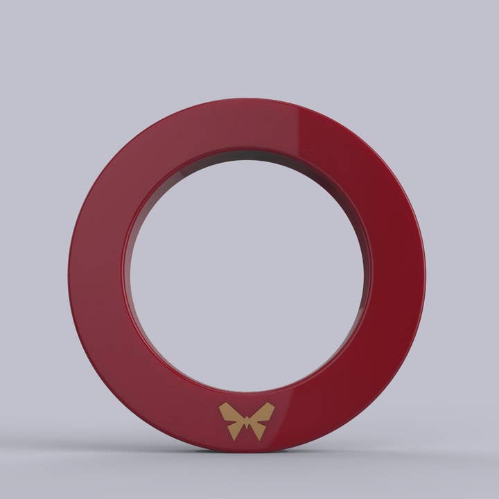 Repeat + Resin Scarf Ring Red for wholesale by Buzzi Italia