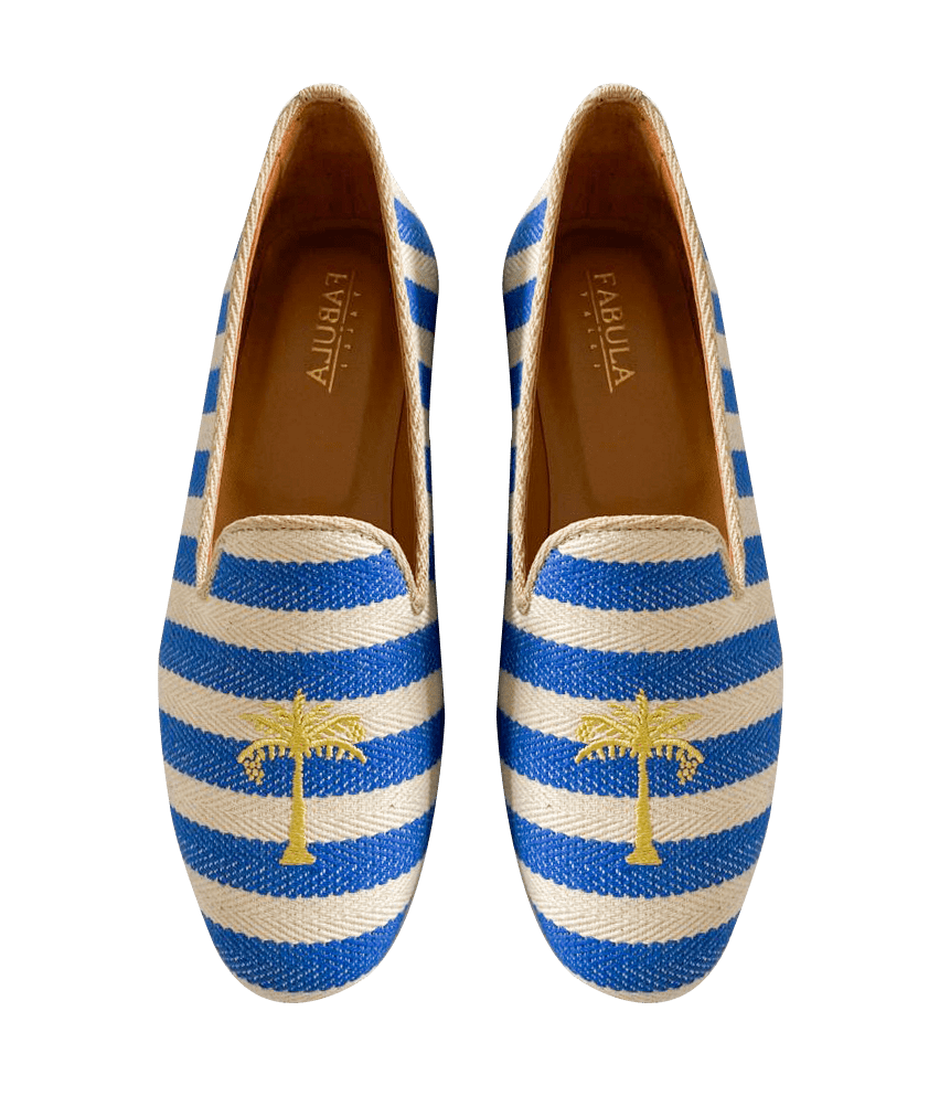 Fabula & Tales - Wholesale Slippers - Women's - 74 Escape x FABULA & TALES 'Navy Stripes'1