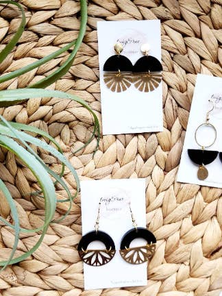 Modern acrylic earrings for wholesale by Twig & Rue boutique