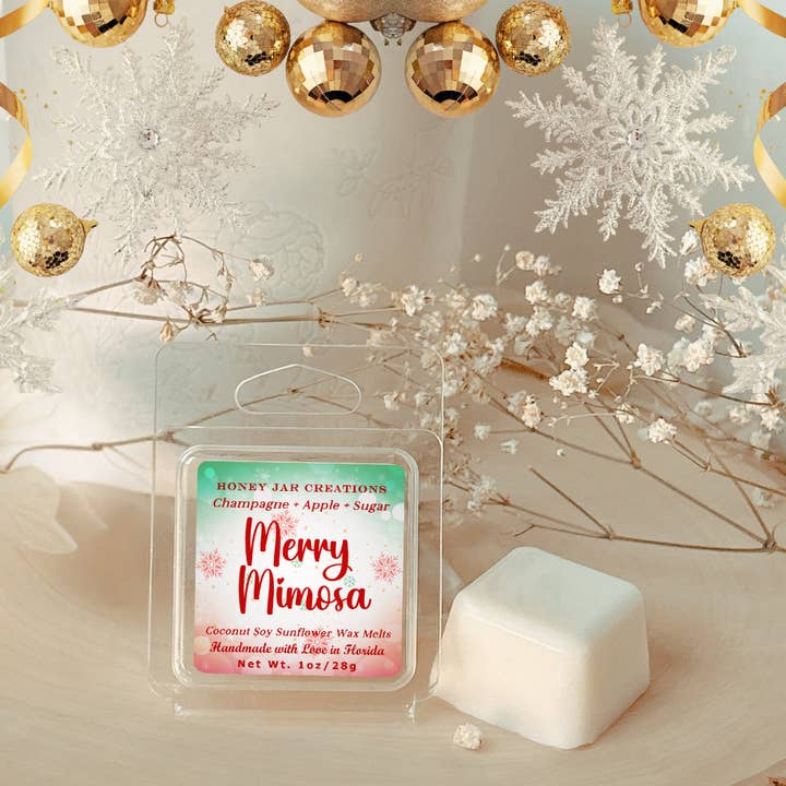 Merry Mimosa | Christmas-Inspired | Artisan Wax Melts for wholesale by Honey Jar Creations