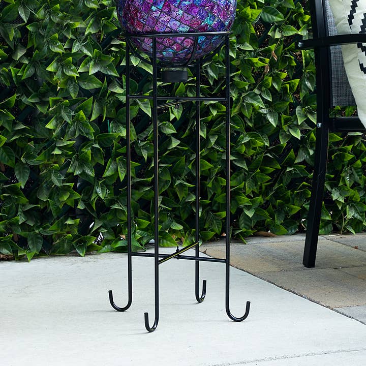 Alpine Corporation 24" Classic Gazing Globe Metal Stand for wholesale by Alpine Corporation