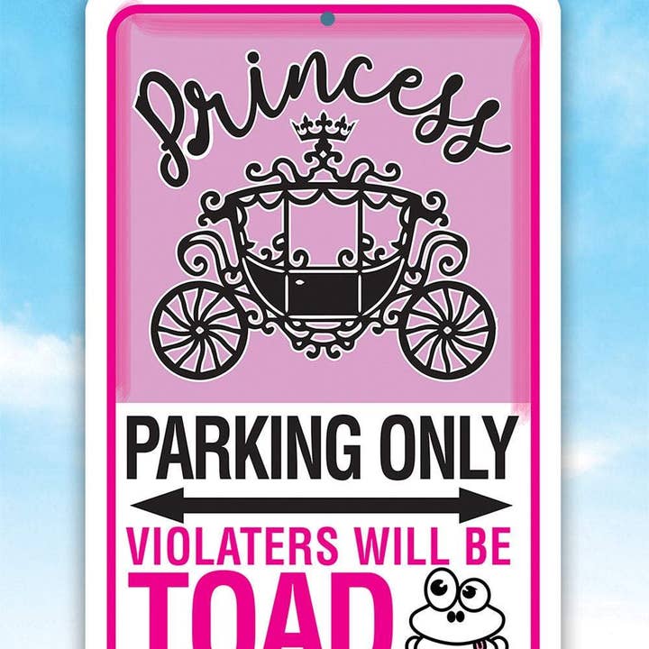 Lone Star Art - Wholesale Sign - Princess Parking - Metal Sign
