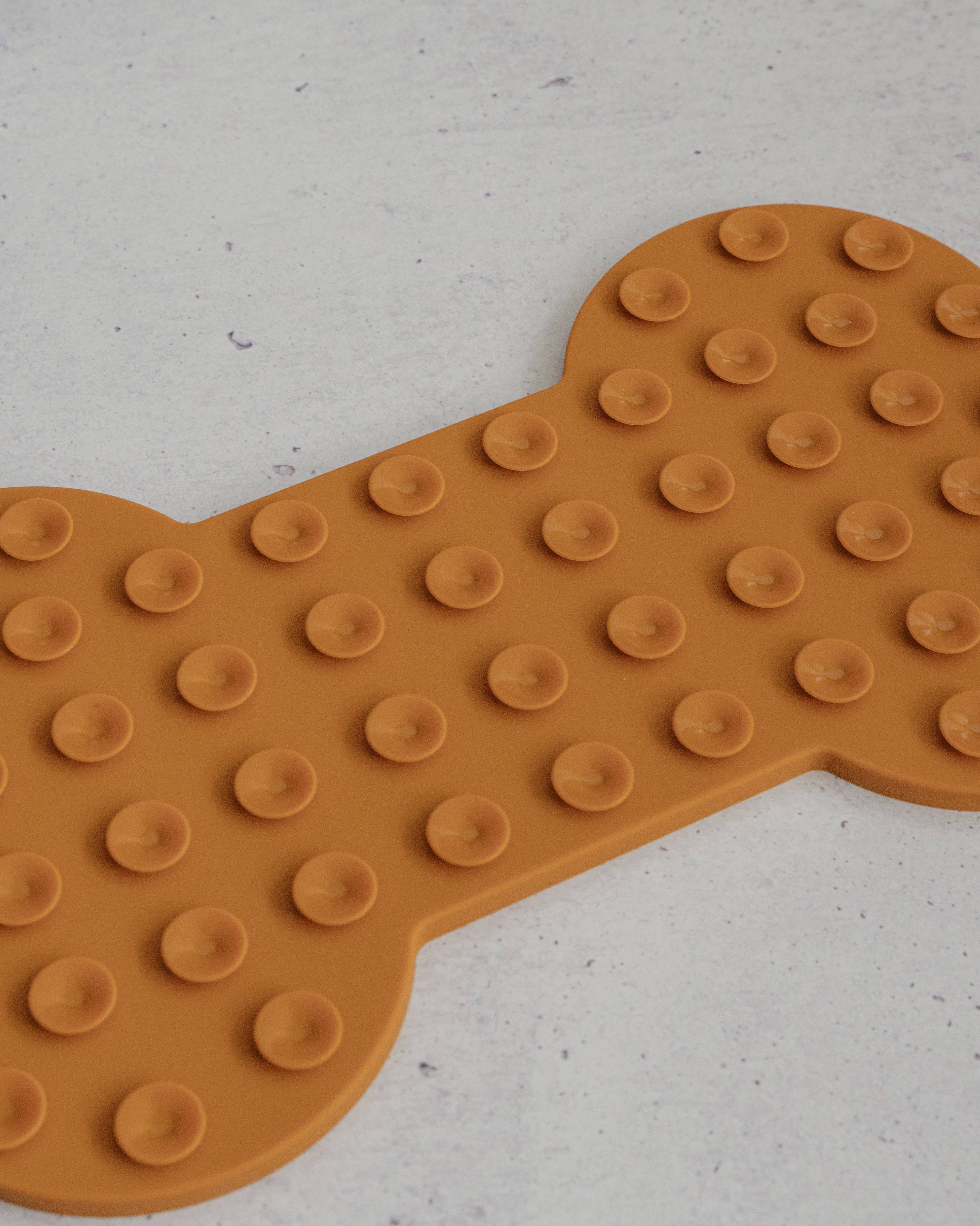 dexypaws - Wholesale Pet Food Mat - Dog - Brown Dog Bone Enrichment Licking Mat3