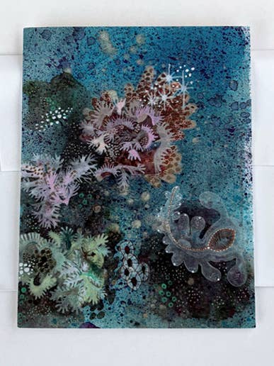 CARTE-NOTE NUDIBRANCH #4 TIDEPOOL STUDIES pour la vente par Jill Bliss Artwork