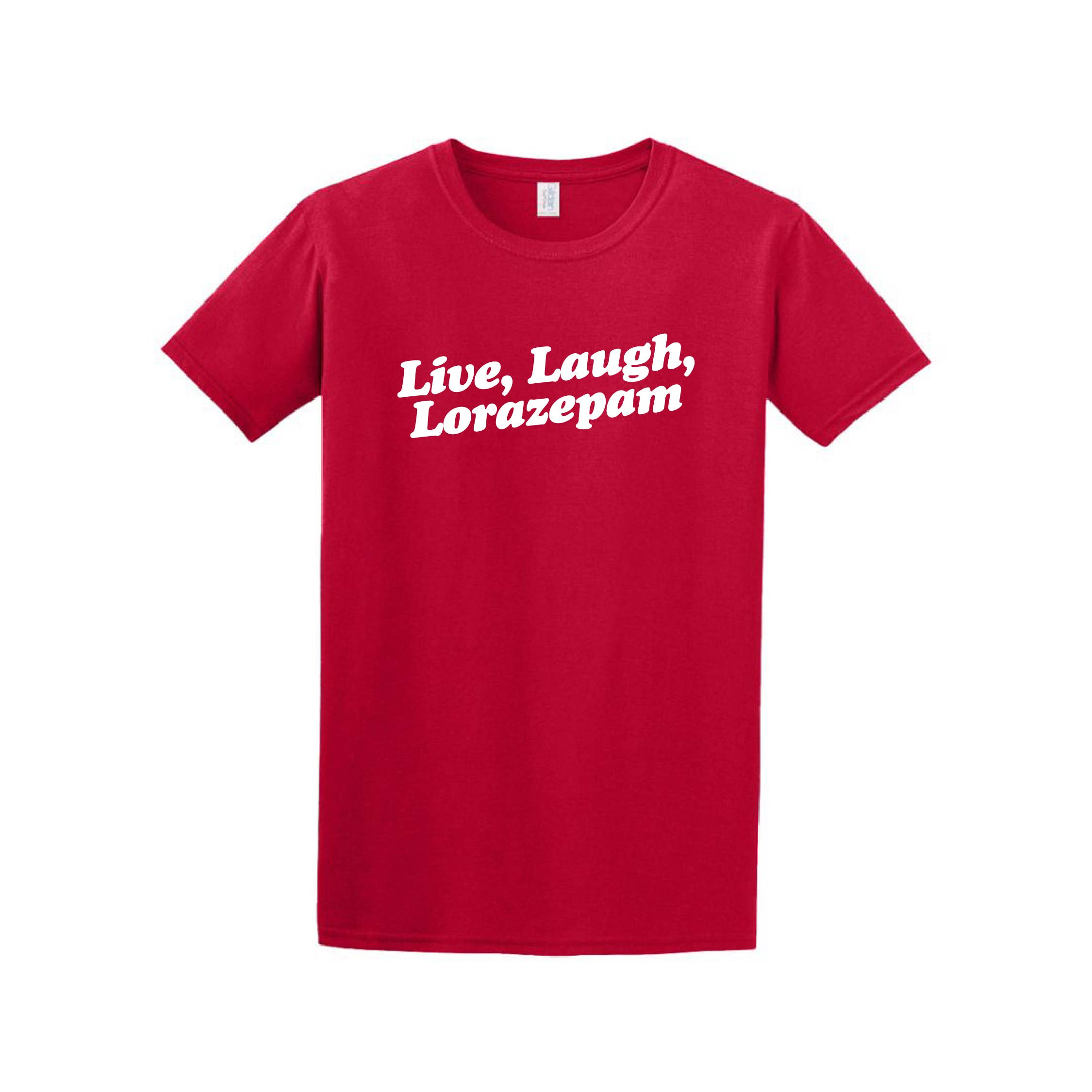 The Little Gay Shop – Engroshandel Grafisk t-shirt - Unisex – Lev, grin, lorazepam - T-shirt2