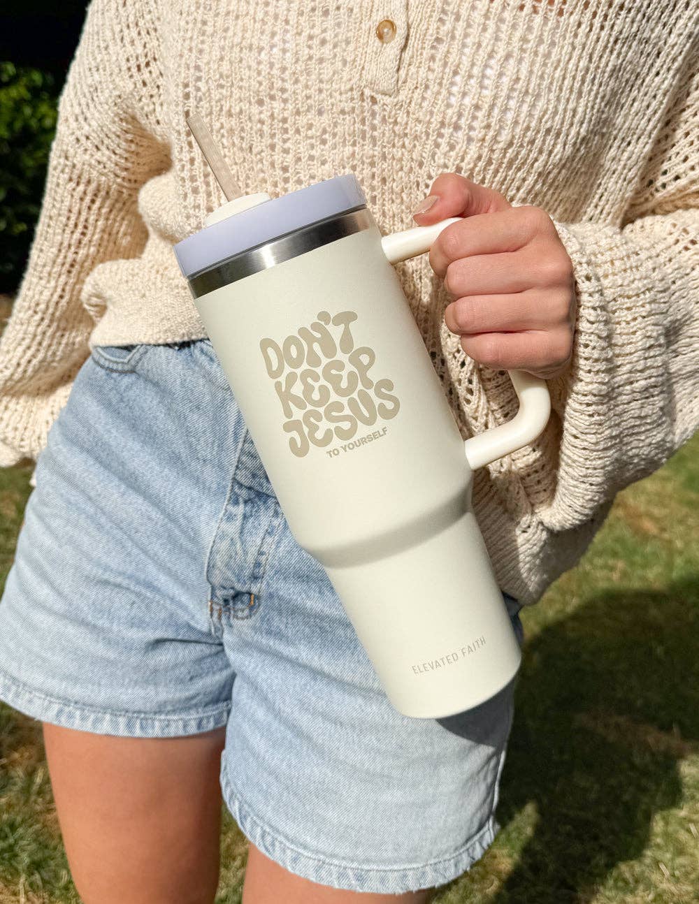 Elevated Faith - Wholesale Insulated Mug/Tumbler - Don't Keep Jesus to Yourself 40 oz Tumbler1