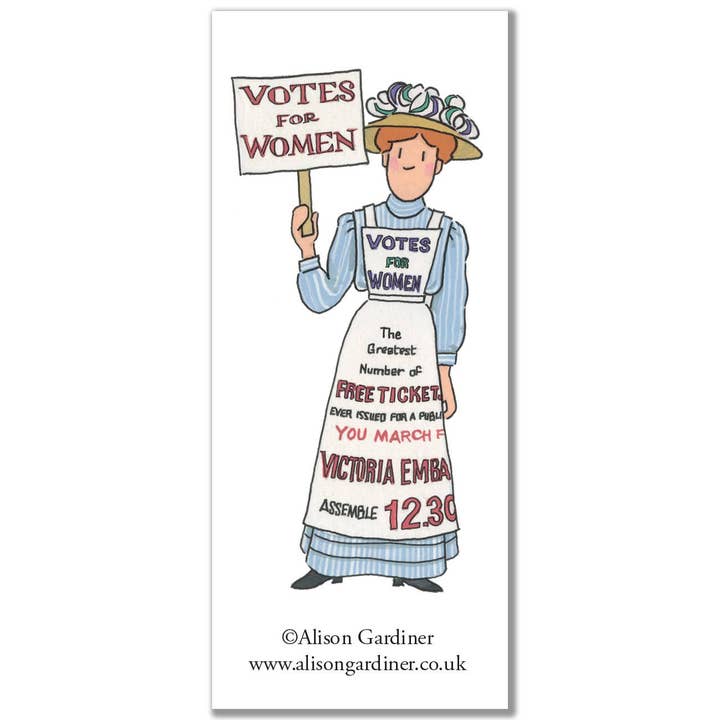 Alison Gardiner US - Wholesale Bookmark - Suffragette Magnetic Bookmark 11