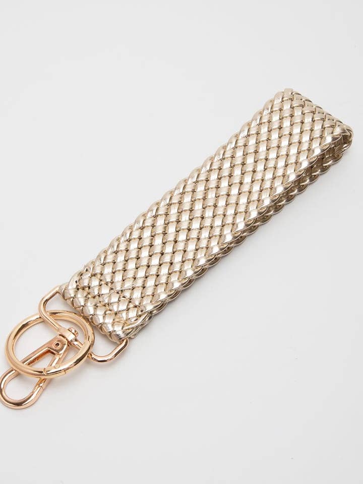 Bella Woven Wrist Band Women's Keychain for wholesale by MiMi Wholesale