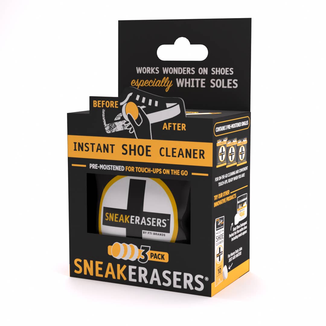 SneakERASERS - Wholesale Shoe Polish - SneakERASERS Instant Sneaker Cleaner 3pk