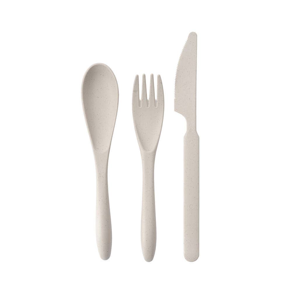Conscious Generation - Wholesale Assorted Cutlery Set - Eco Friendly Wheat Travel Cutlery 3 Set (Knife, fork, spoon)2
