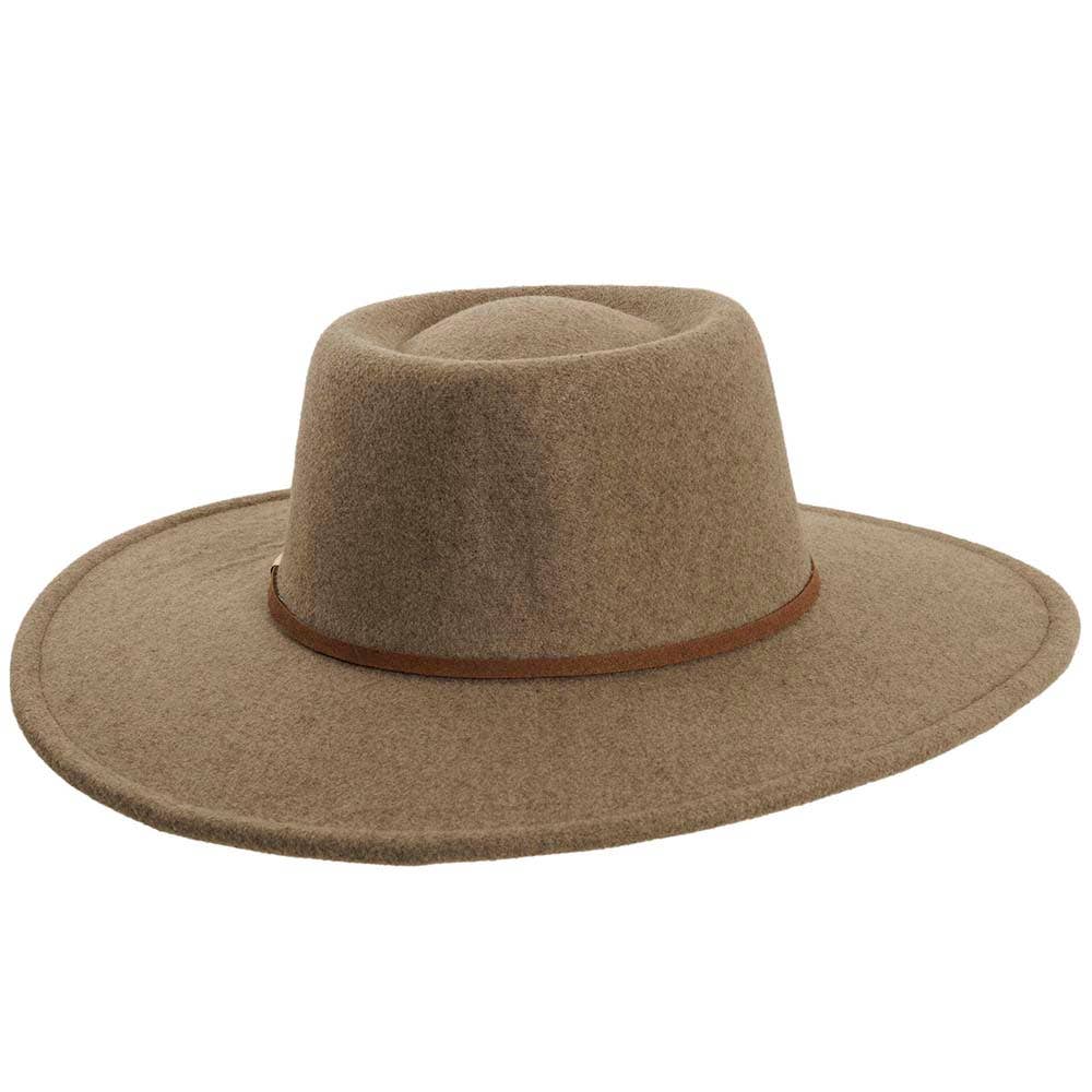 American Hat Makers - Wholesale Fedora - Unisex - Poly Felt Gambler Fedora Hat - Style Toledo Pre-Pack of 123