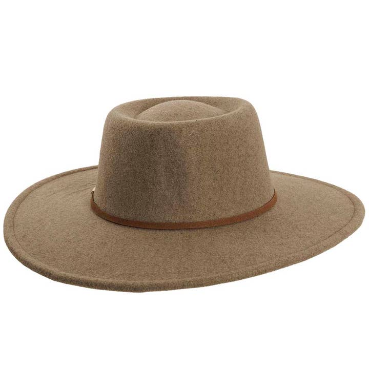 American Hat Makers - Wholesale Fedora - Unisex - Poly Felt Gambler Fedora Hat - Style Toledo Pre-Pack of 123