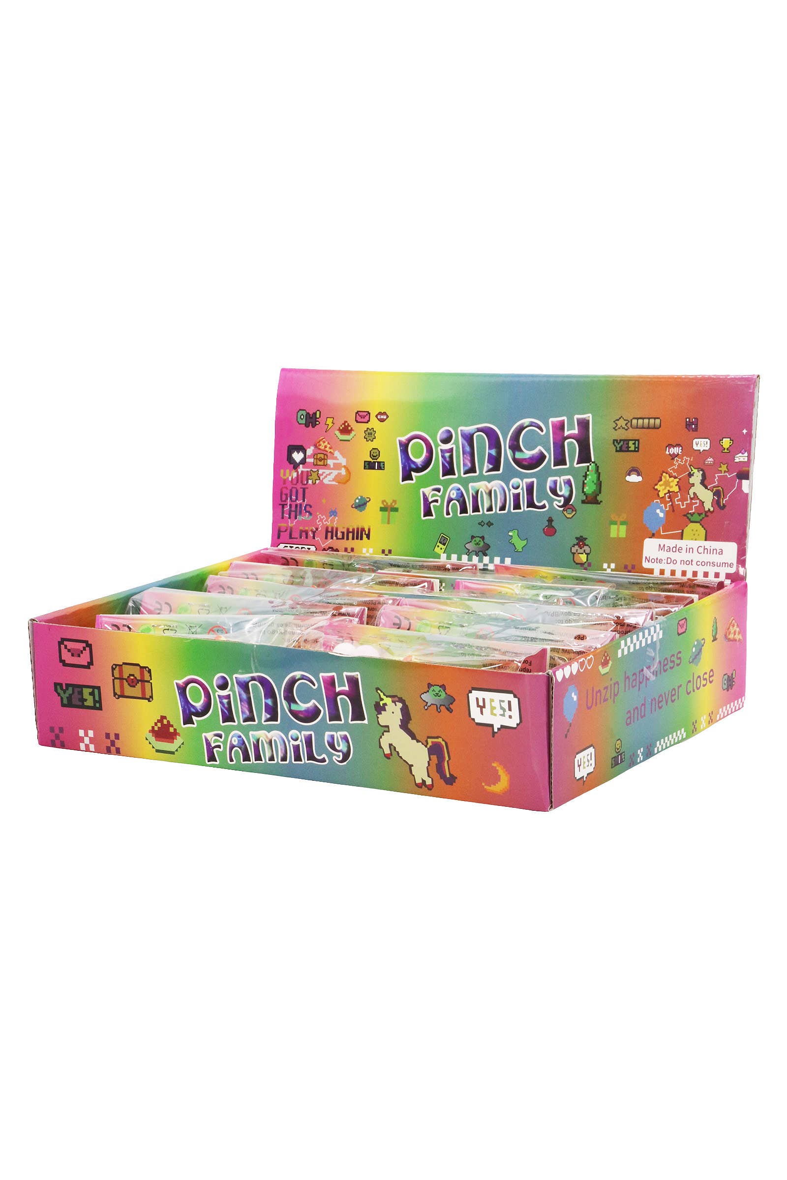 AS SHOWN Baby Chicks Glitter Sticky Mochi Squishy Bag for wholesale on Faire1