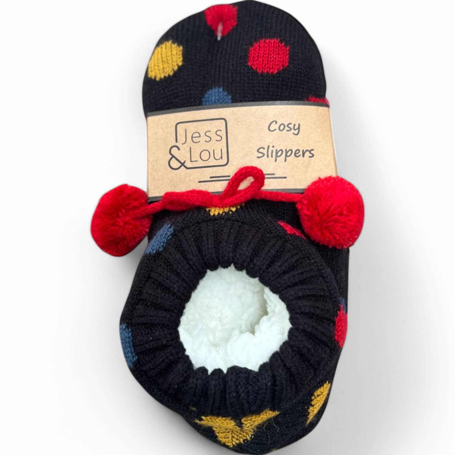 Jess & Lou – Engroshandel Sokkehjemmesko – Kvinder – Super hyggelige hjemmesko | Hjerter og prikker5