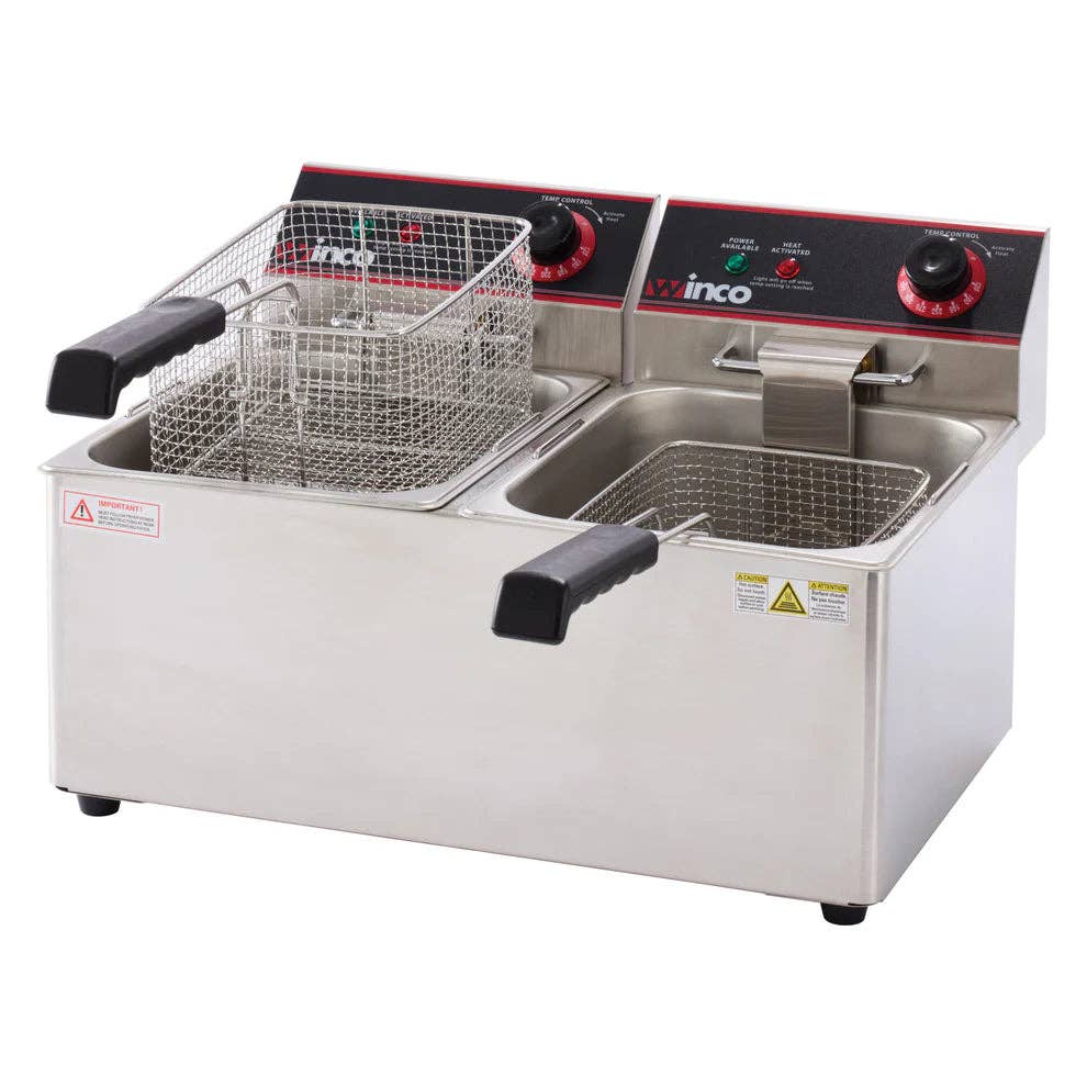 EcoQuality - Wholesale Kitchen Appliance - EFS-16/32, 16-32Lb, 120V Single & Twin Well Electric Fryer6