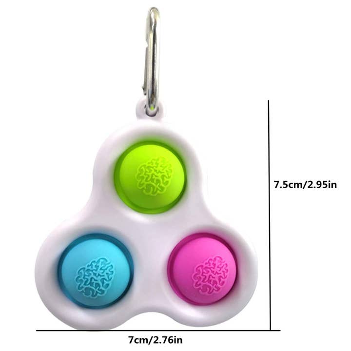 JSBlueRidge Toys - Wholesale Fidget Toy - Kids - Simple Dimple Bubble Popper Keychain Toy2