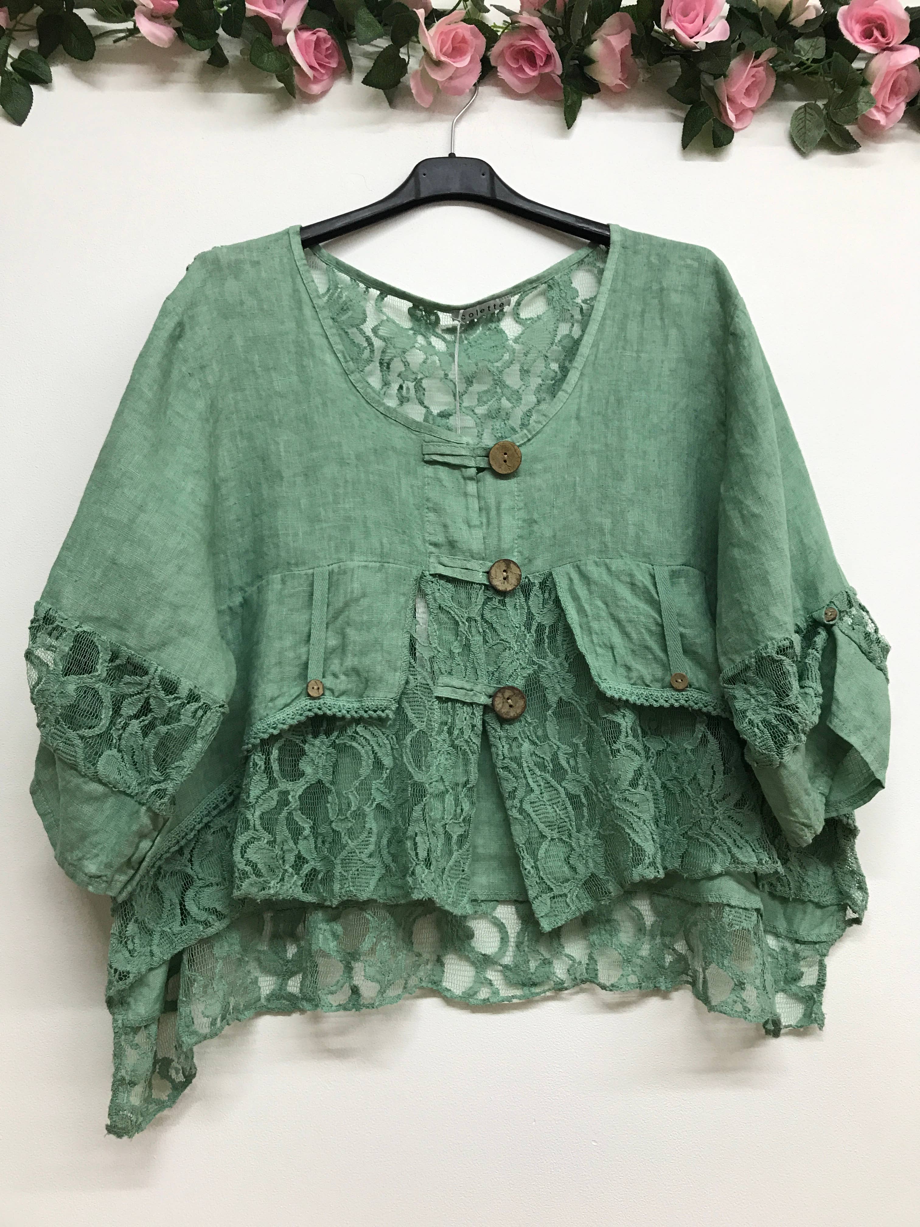 LINEN & COTTON HOUSE - Wholesale Jacket - Women's - VEST IN LINEN 9207 SPRING SUMMER1