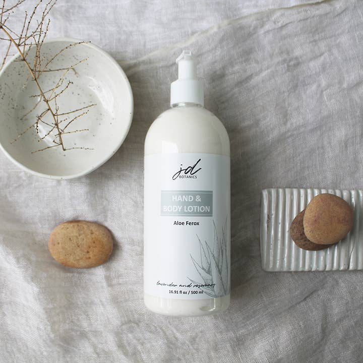 JDBotanics - Wholesale Hand & Body Lotion - aloe ferox hand and body lotion with lavender and rosemary