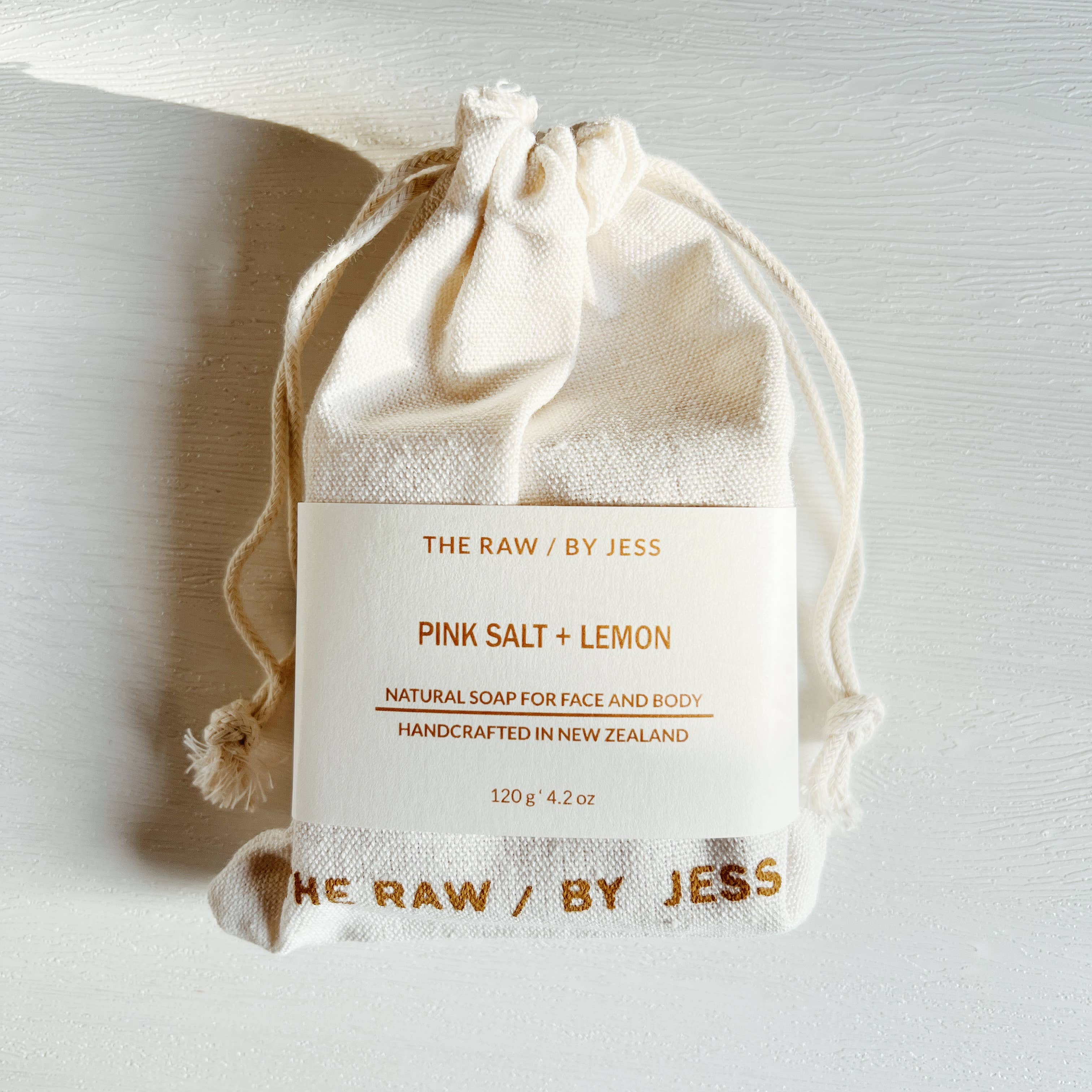 THE RAW / BY JESS - Wholesale Bar Soap - Pink Salt + Lemon Soap1