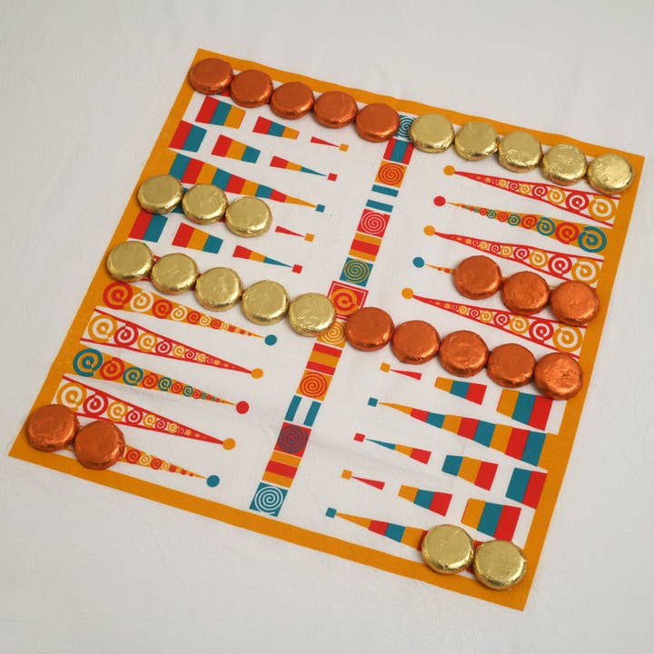 backgammon tea towel for wholesale by a wink design