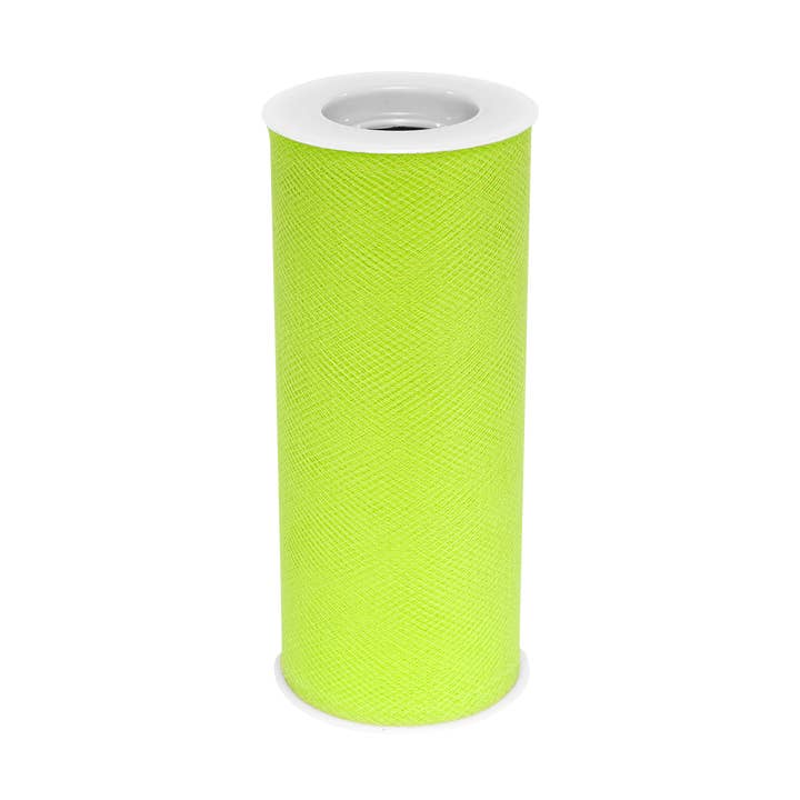 Tulle Roll 6" x 25yds Apple Green for wholesale by Portofino International Trading, USA
