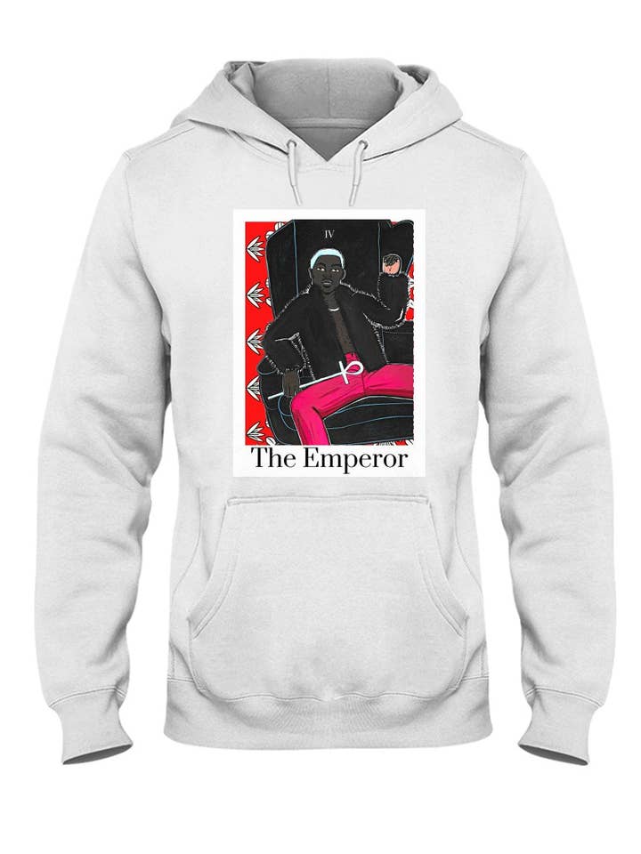 The Emperor Tarot Card Hoodie for wholesale by D. Ridley Designs