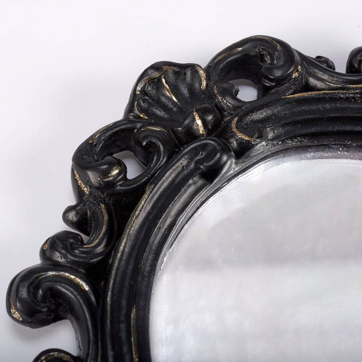 Primitives by Kathy - Wholesale Wall Sign - Large Black Filigree Mirror