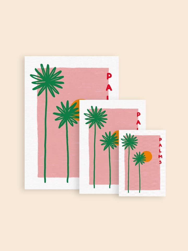 Palms Art Print for wholesale by Hand and Palm