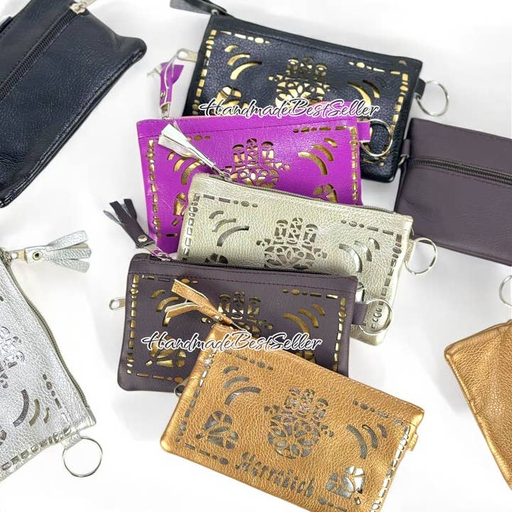 HandmadeBestSeller – wholesale Coin purse – Women’s – Handmade Faux Leather Coin Purse with Keyring6