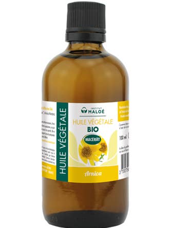Organic Arnica vegetable oil 100mL (macerated) for wholesale by Institut Maloé