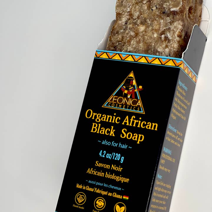 Organic African Black Soap for wholesale by Leonica Cosmetics
