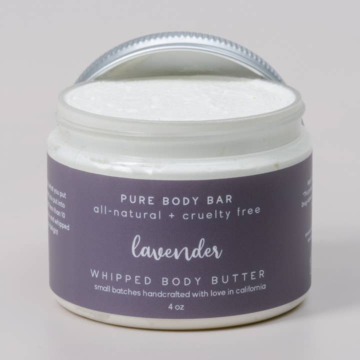 Lavender Body Butter (4oz) for wholesale by PURE BODY BAR