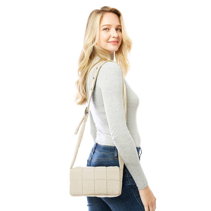 Hana - Wholesale Crossbody Bag - Women's - Quilted Puffer Crossbody Bag7