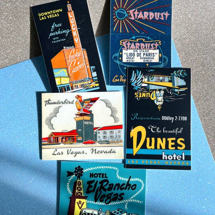 Vintage Matchbook Sticker Collection for wholesale by Battle Born Brand