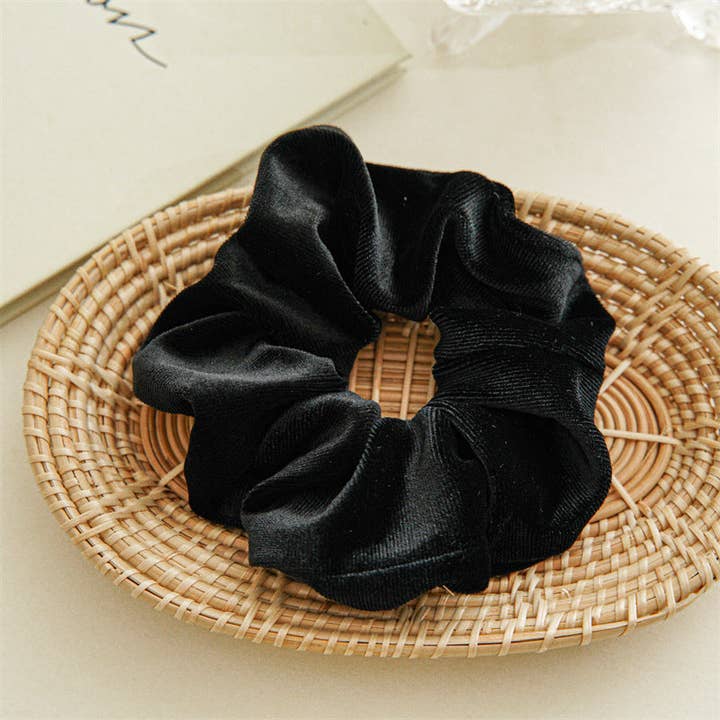 alberalkirk - Wholesale Scrunchie - Women's - Oversized Velvet Continuous Loop Hair Tie S5P425