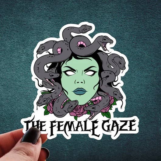 Pretty Toxic Stickers - Wholesale Sticker - Medusa Sticker - The Female Gaze - Feminist Leftist Decal
