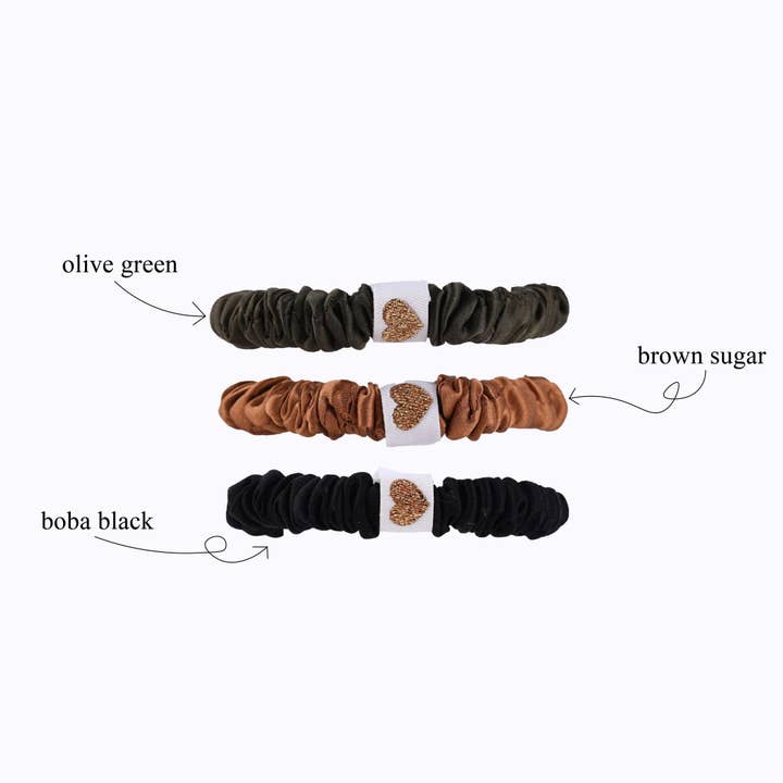 Coletero delgado de seda Olive Martini para venta al por mayor de Summer Silks NYC