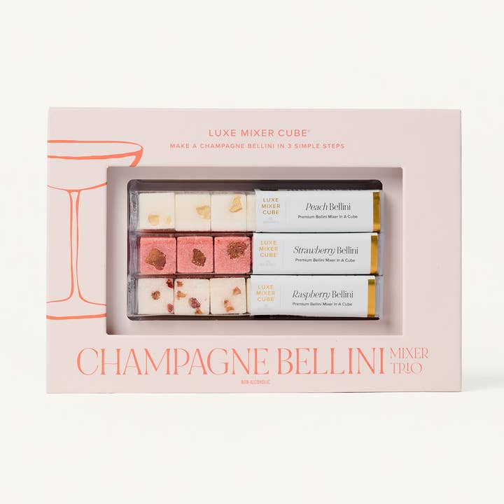 Champagne Bellini Mixer Kit for wholesale by TEASPRESSA | LUXE Mixer Cube