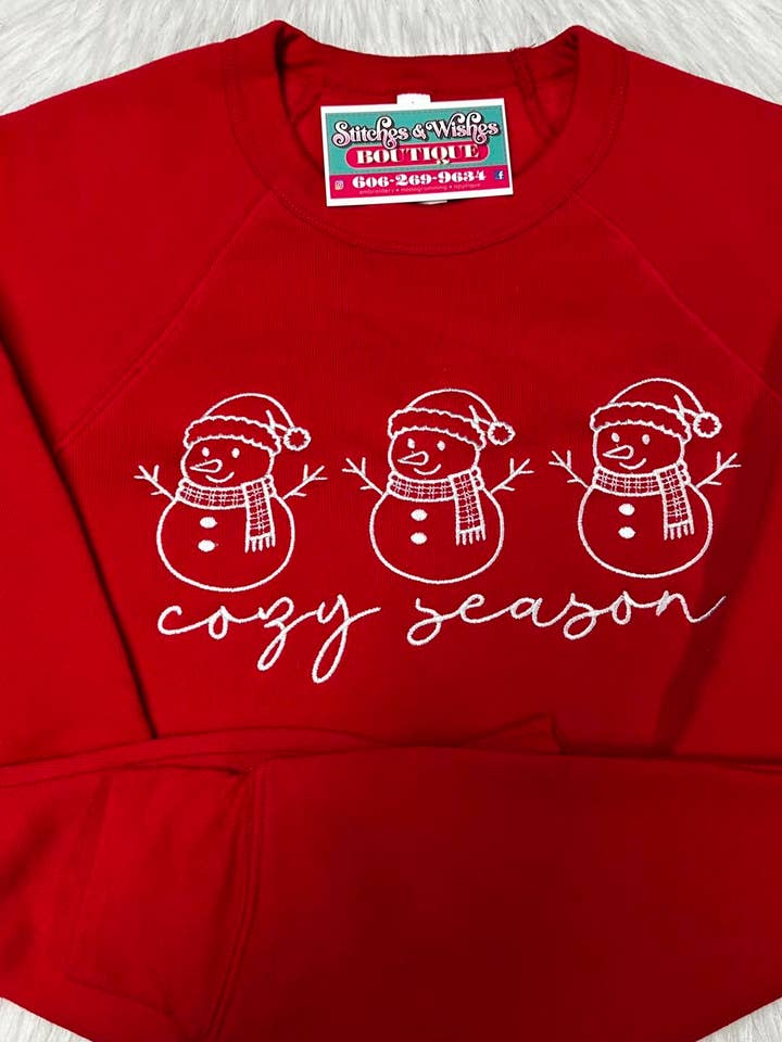 Snowman Embroidered Sweatshirt (Copy) for wholesale by Stitches and Wishes Boutique