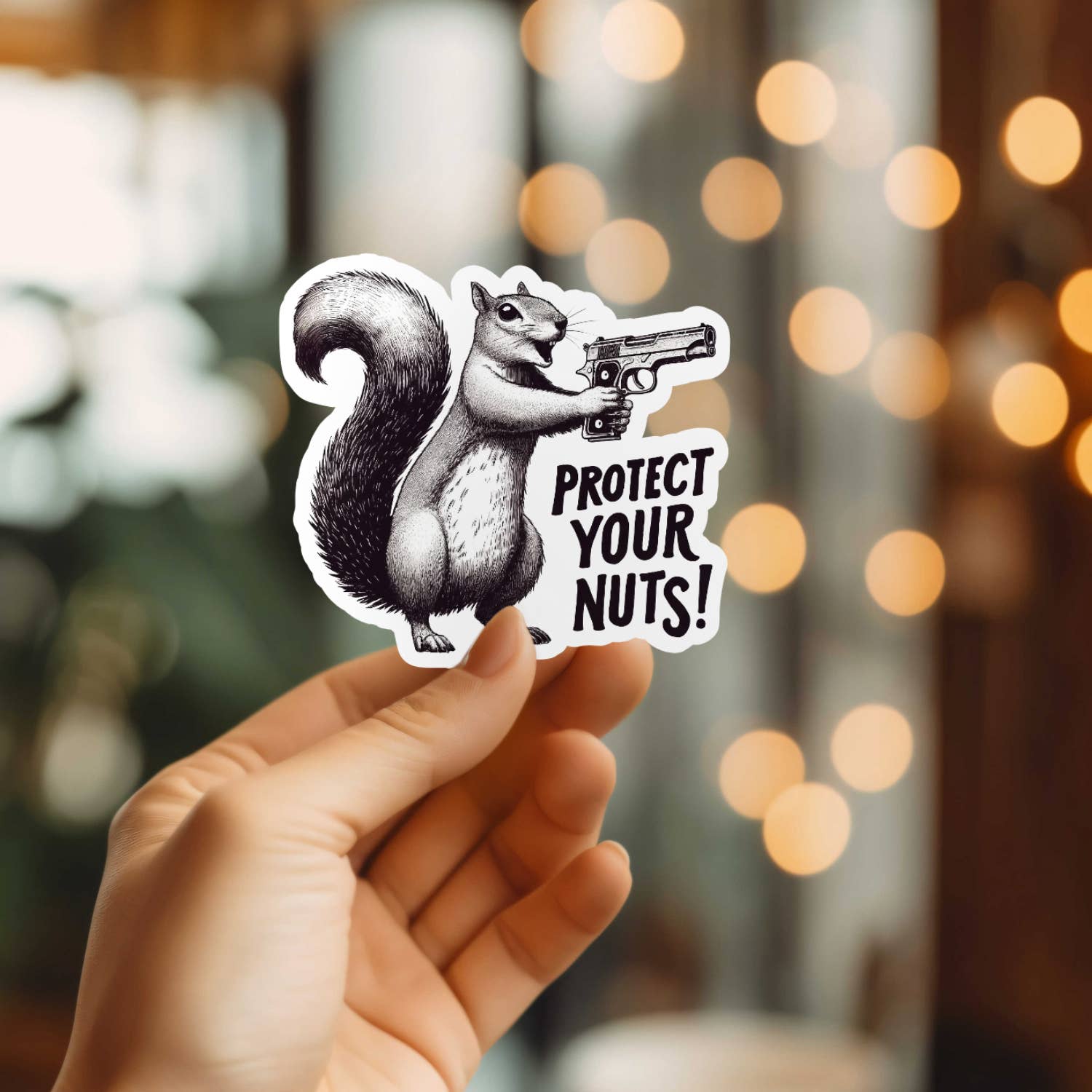Mystical Monkey Toes - Wholesale Sticker - Funny Squirrel Vinyl Sticker