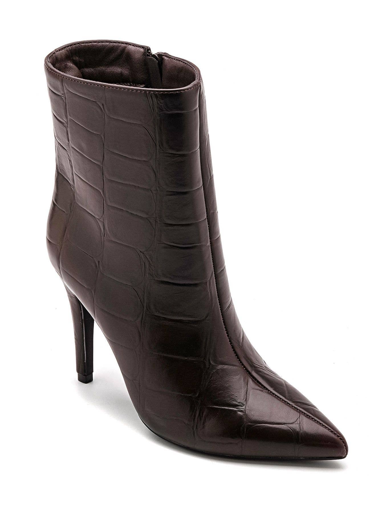 No Doubt Shoes – wholesale Booties – Women's – WOMEN'S CROC HEELED ANKLE BOOTS4