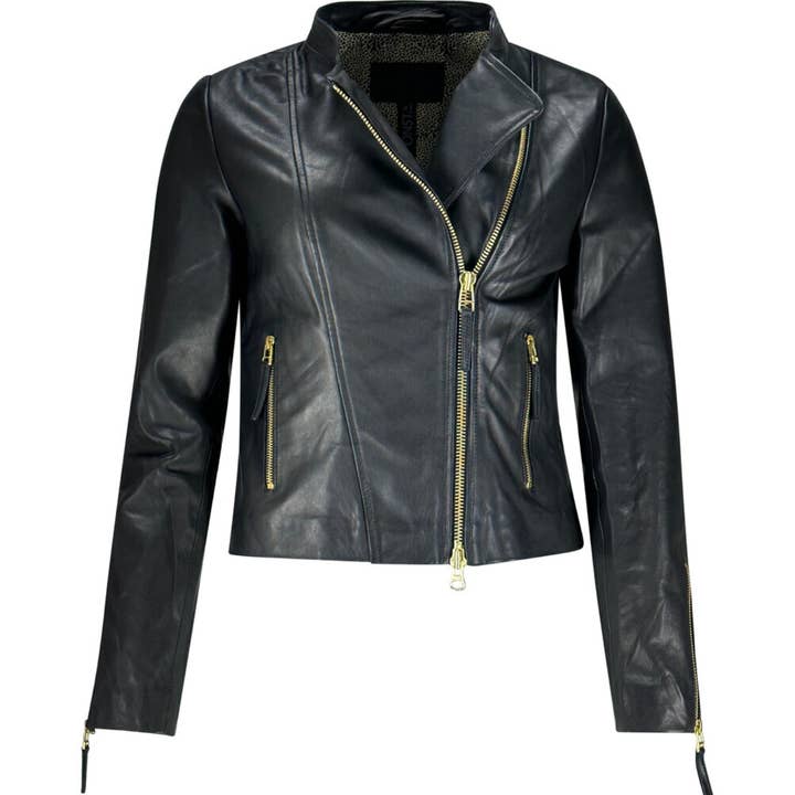 Classy and feminine elegant bikerjaket for wholesale by Onstage collection