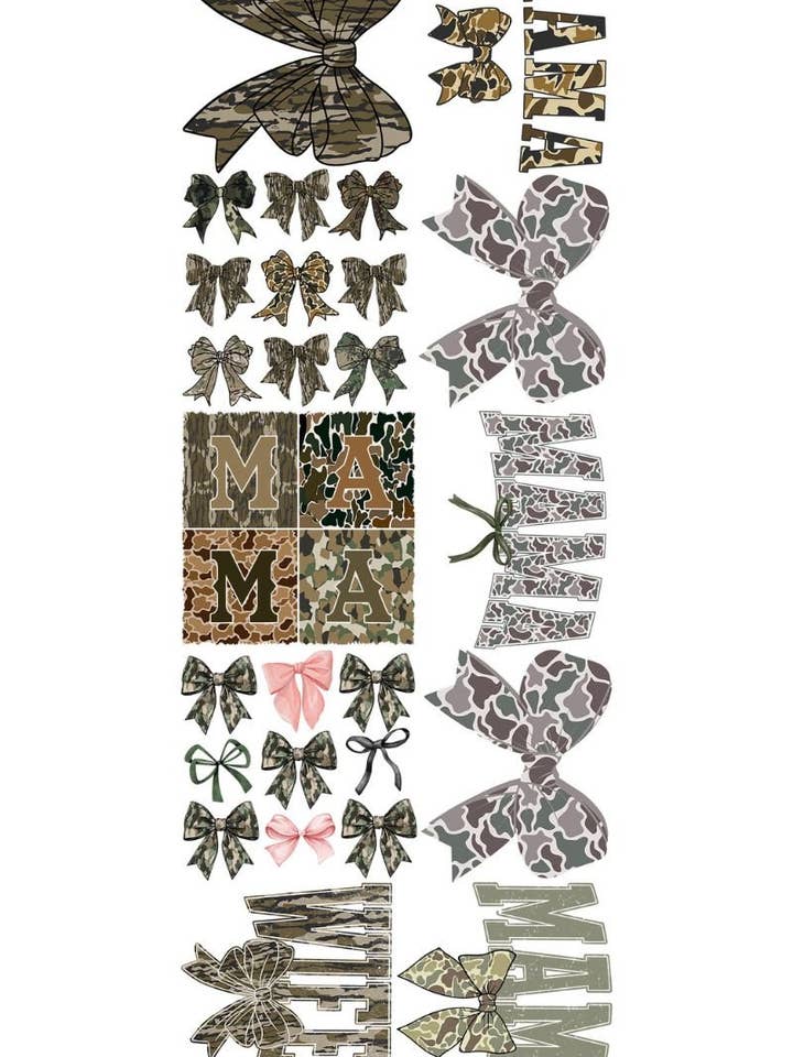 22 x 60 Camo Pre-Made T-Shirt Gang Sheet for wholesale by Wholesale Accessory Market