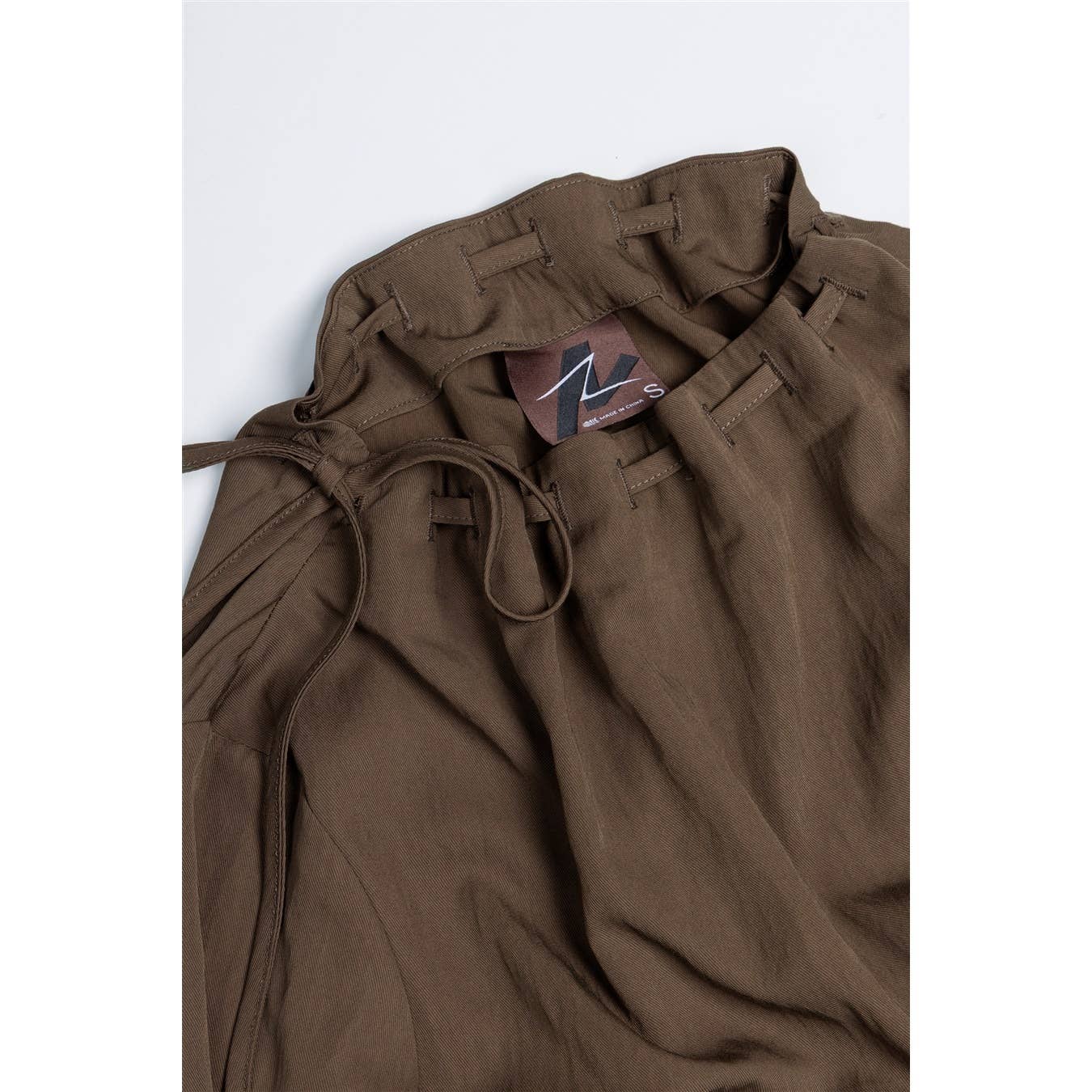 Naked Zebra - Wholesale Blouse - Women's - Long Sleeve Cinched Mock Neck Blouse10