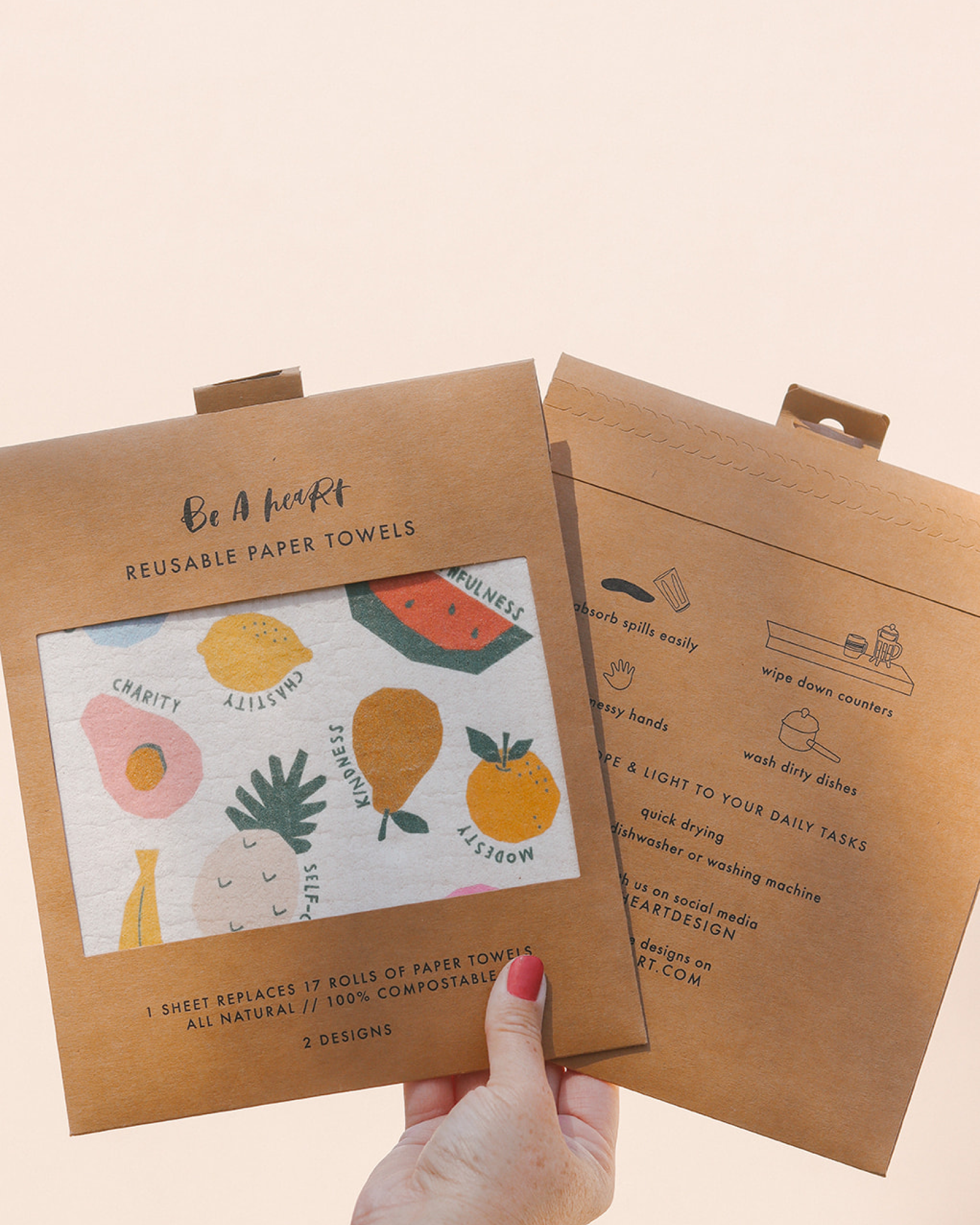 Be A Heart - Wholesale Dishcloth - Pots and Pans Reusable Paper Towels2