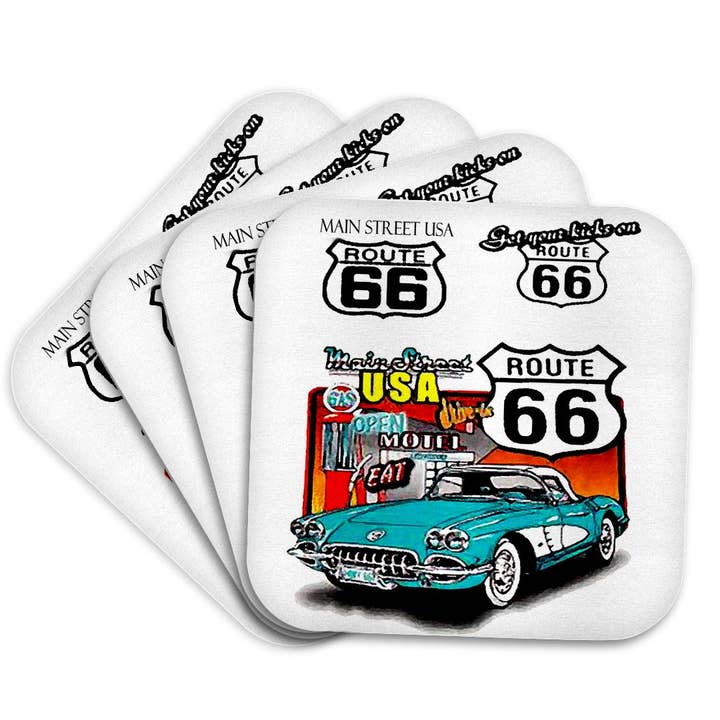 3dRose, Route 66, Coaster for wholesale by 3dRose