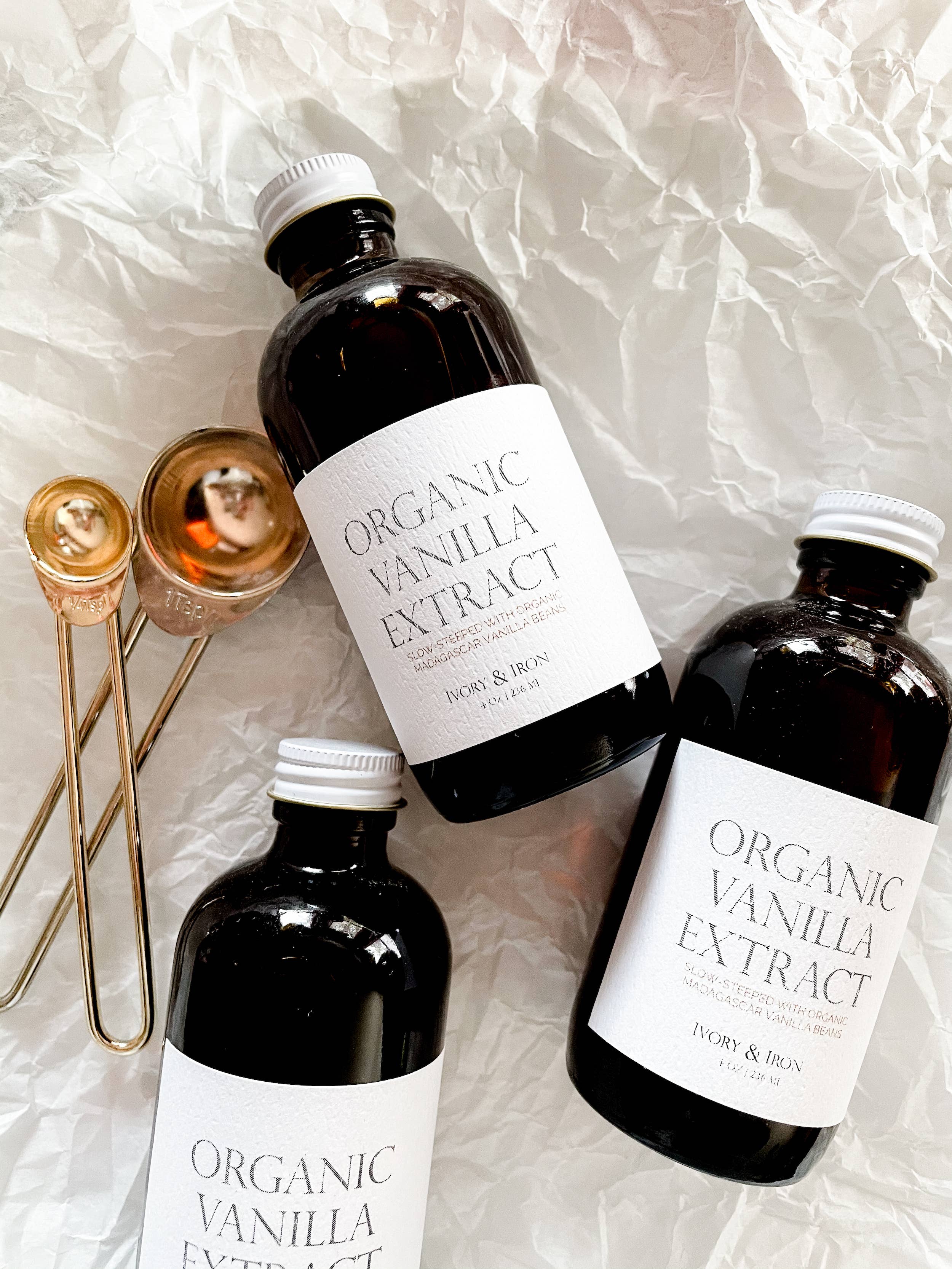 IVORY & IRON - Wholesale Vanilla/Fruit Extract - Organic Madagascar Vanilla Extract 4 oz NON-GMO3